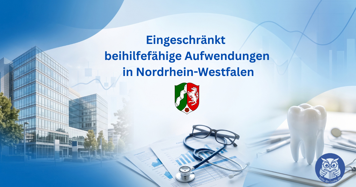 Eingeschränkt beihilfefähige Aufwendungen in Nordrhein-Westfalen (NRW)